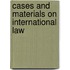 Cases And Materials On International Law