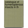 Catalogue Of Hymenopterous Insects In Th door British Museum Zoology
