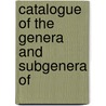 Catalogue Of The Genera And Subgenera Of door British Museum Zoology