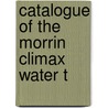 Catalogue Of The Morrin  Climax  Water T door Onbekend
