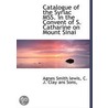 Catalogue Of The Syriac Mss. In The Conv door Agnes Smith Lewis