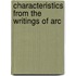 Characteristics From The Writings Of Arc