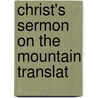 Christ's Sermon On The Mountain Translat door James Young