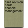 Cima Revision Cards Financial Management door Luisa Robertson