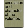 Circulation And Character Of The Volumes door Onbekend