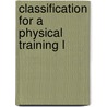 Classification For A Physical Training L door James Huff McCurdy