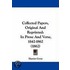 Collected Papers, Original And Reprinted