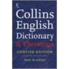 Collins Concise Dictionary And Thesaurus door Onbekend