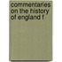 Commentaries On The History Of England F