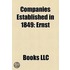 Companies Established In 1849: Ernst