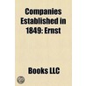 Companies Established In 1849: Ernst door Books Llc