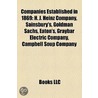 Companies Established In 1869: H. J. Hei door Books Llc