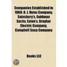 Companies Established In 1869: H. J. Hei by Books Llc