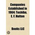 Companies Established In 1904: Toshiba
