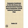 Companies Established In 1910: Alfa Rome door Books Llc