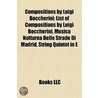 Compositions By Luigi Boccherini: List O door Onbekend