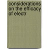 Considerations On The Efficacy Of Electr door Onbekend