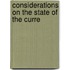 Considerations On The State Of The Curre