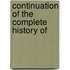 Continuation Of The Complete History Of