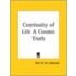 Continuity Of Life A Cosmic Truth (1902)