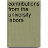 Contributions From The University Labora door Carl Julius Salomonsen