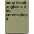 Coup D'Oeil Anglois Sur Les Ceremonies D