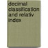 Decimal Classification And Relativ Index