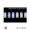 Department Of Agriculture door Jno.W. Johnston