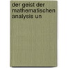 Der Geist Der Mathematischen Analysis Un by Martin Ohm
