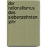 Der Rationalismus Des Siebenzehnten Jahr