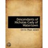 Descendants Of Nicholas Cady Of Watertow