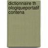 Dictionnaire Th OlogiquePortatif Contena door Pons Augustin Alletz