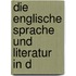 Die Englische Sprache Und Literatur In D
