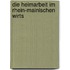 Die Heimarbeit Im Rhein-Mainischen Wirts