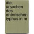 Die Ursachen Des Enterischen Typhus In M