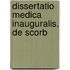 Dissertatio Medica Inauguralis, De Scorb