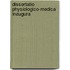 Dissertatio Physiologico-Medica Inaugura