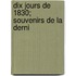 Dix Jours De 1830; Souvenirs De La Derni