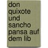 Don Quixote Und Sancho Pansa Auf Dem Lib