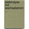 Elektrolyse Mit Wechselstrom ... door Karl Schick
