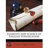 Elements And Science Of English Versific door Onbekend
