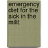 Emergency Diet For The Sick In The Milit