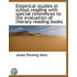 Empirical Studies In School Reading With