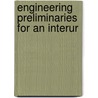 Engineering Preliminaries For An Interur door Ernest Gonzenbach
