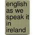 English As We Speak It In Ireland
