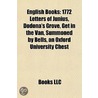English Books: 1772 Letters Of Junius, D by Books Llc