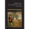 English Poetry Of The Eighteenth Century door Professor David Fairer