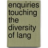 Enquiries Touching The Diversity Of Lang by Robert Brerewood