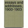 Essays And Addresses, 1900-1903 by Sir John Lubbock