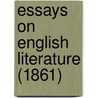 Essays On English Literature (1861) door Onbekend